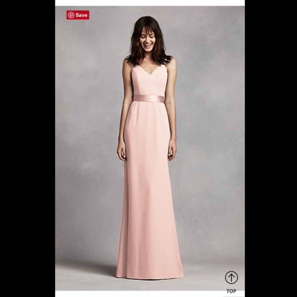 White by Vera Wang Light Pink Gown